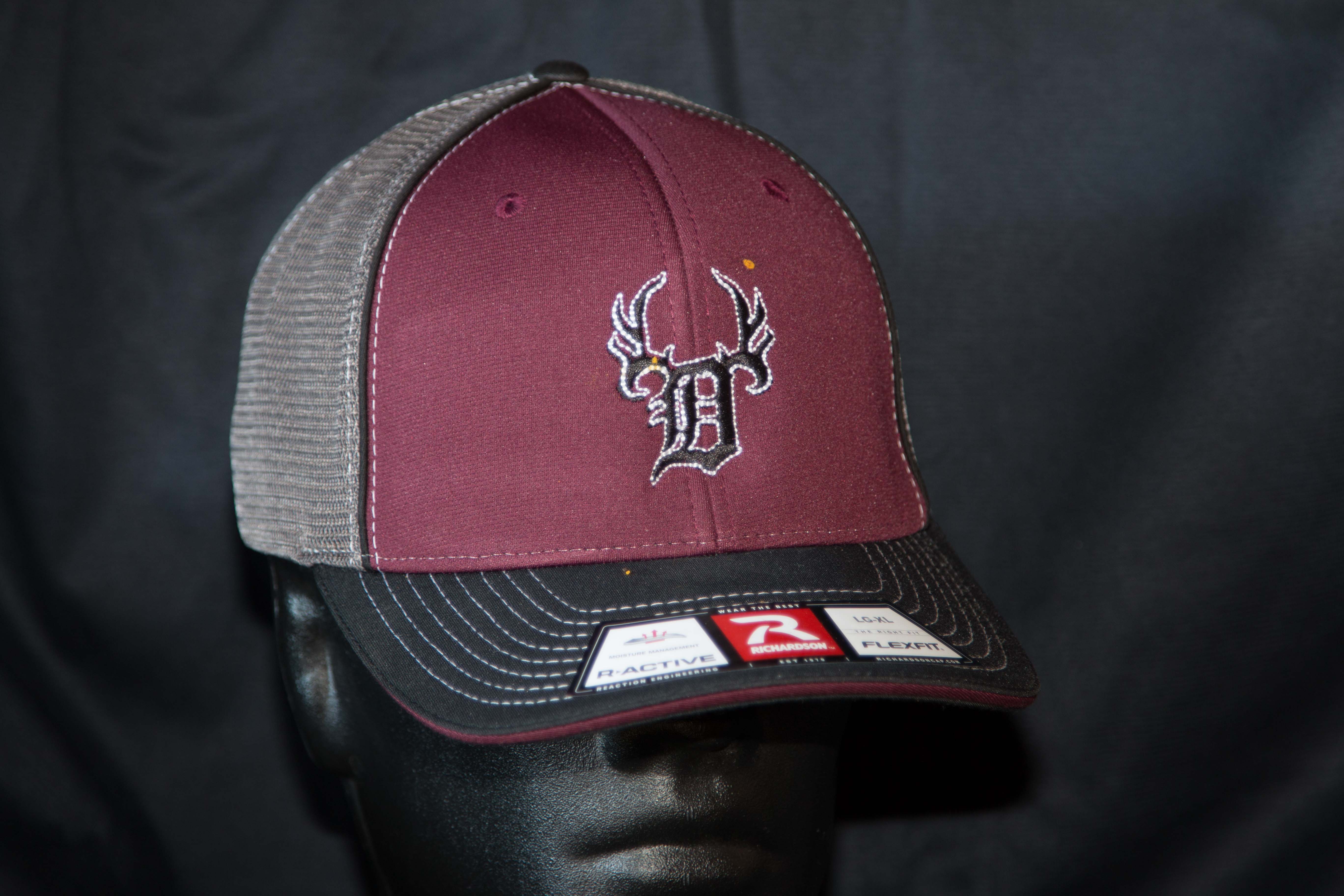 Richardson Flexfit Maroon and Charcoal-